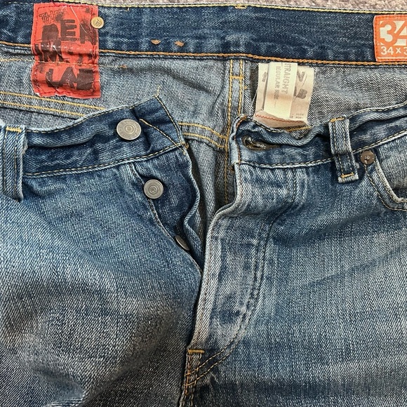 Men’s Y2K Denim Lab Jeans. Size 34x32. Button fly. - Picture 3 of 5